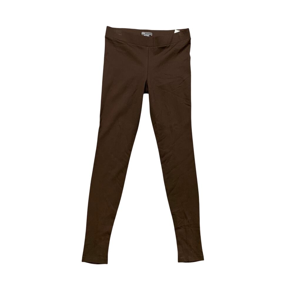 Vince Leggings Womens M Medium Coffee Ponte Knit Scrunched Ankle High Waisted